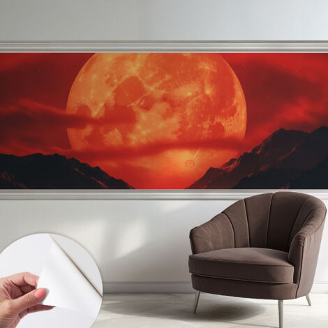 Selbstklebend Tapete - abwaschbar - Arbeitszimmer - Esszimmer- Top Qualität Nächtliches Phänomen 250x104 cm
