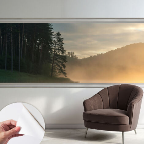 Selbstklebend Tapete - abwaschbar - Arbeitszimmer - Esszimmer- Top Qualität Nebeliger Morgen 250x104 cm