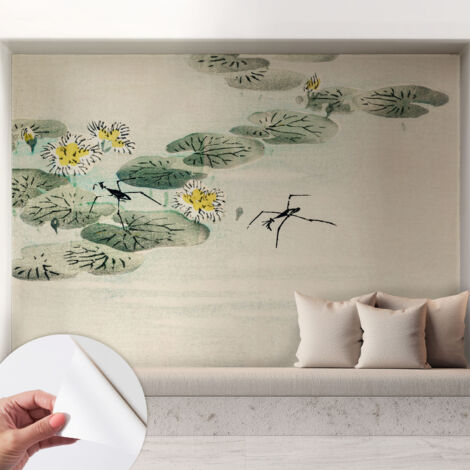 Selbstklebend Tapete - abwaschbar - Arbeitszimmer - Esszimmer- Top Qualität Ruhiges Wasser 208x146 cm