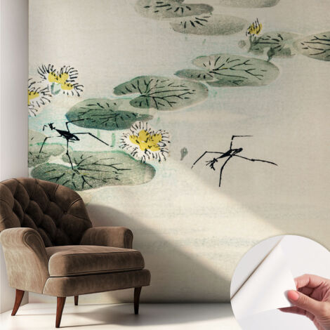 Selbstklebend Tapete - abwaschbar - Arbeitszimmer - Esszimmer- Top Qualität Ruhiges Wasser 250x250 cm