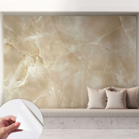 Selbstklebend Tapete - abwaschbar - Raumgestaltung  Schlafzimmer Wohnzimmer Tapete Naturstein 208x146 cm