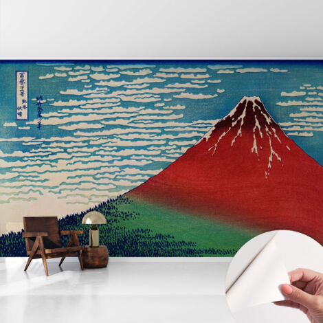 Selbstklebend Tapete - abwaschbar - Raumgestaltung  Schlafzimmer Wohnzimmer Tapete Roter Berg 416x254 cm