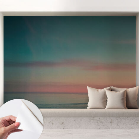 Selbstklebend Tapete - abwaschbar - Raumgestaltung  Schlafzimmer Wohnzimmer Tapete Ruhiges Meer 208x146 cm
