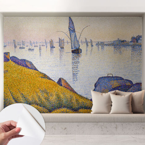 Selbstklebend Tapete - abwaschbar - Raumgestaltung  Schlafzimmer Wohnzimmer Tapete Segelboot-Spiegelung 208x146 cm