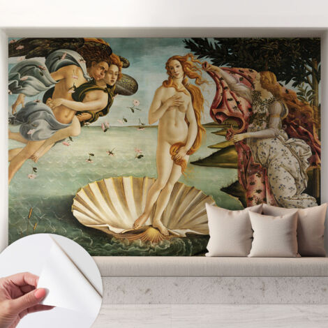 Selbstklebend Tapete modern - Wanddeko für Küche - Klebefolie Wand - luxus Look Die Geburt der Venus 208x146 cm