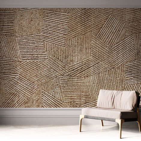 Selbstklebend Tapete modern - Wanddeko für Küche - Klebefolie Wand - luxus Look Strukturelle Linien 312x219 cm