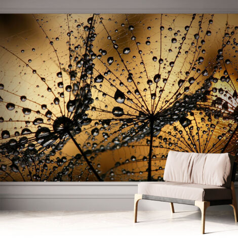 Selbstklebend Tapete modern - Wanddeko für Küche - Klebefolie Wand - luxus Look Zarte Tropfen 312x219 cm