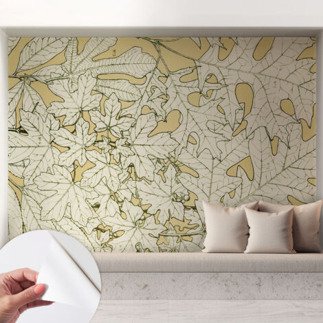 Selbstklebend Tapete modern Wohnzimmer - Wanddekoration - einfach anzubringen Baumblätter 208x146 cm