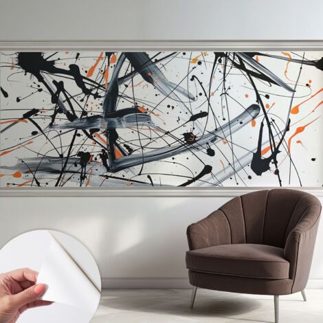 Selbstklebend Tapete modern Wohnzimmer - Wanddekoration - einfach anzubringen Energisches Chaos 250x104 cm