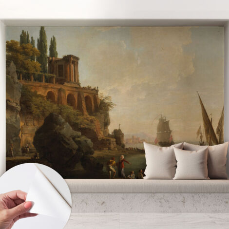 Selbstklebend Tapete modern Wohnzimmer - Wanddekoration - einfach anzubringen Meereslandschaft 208x146 cm