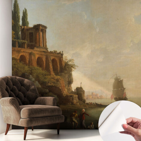 Selbstklebend Tapete modern Wohnzimmer - Wanddekoration - einfach anzubringen Meereslandschaft 250x250 cm