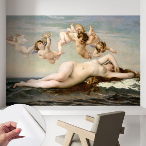 Selbstklebend Tapete modern Wohnzimmer - Wanddekoration - einfach anzubringen Mythische Szene 104x70 cm