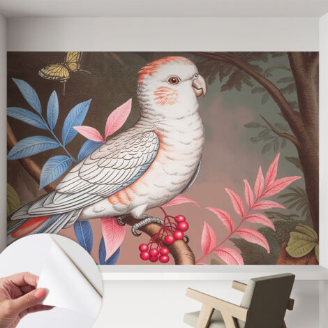 Selbstklebend Tapete modern Wohnzimmer - Wanddekoration - einfach anzubringen Tropische Natur 152x104 cm