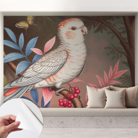Selbstklebend Tapete modern Wohnzimmer - Wanddekoration - einfach anzubringen Tropische Natur 208x146 cm
