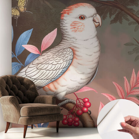 Selbstklebend Tapete modern Wohnzimmer - Wanddekoration - einfach anzubringen Tropische Natur 250x250 cm