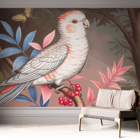 Selbstklebend Tapete modern Wohnzimmer - Wanddekoration - einfach anzubringen Tropische Natur 312x219 cm