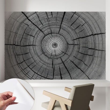 Selbstklebend Tapete modern Wohnzimmer - Wanddekoration - einfach anzubringen Waldharmonie 104x70 cm
