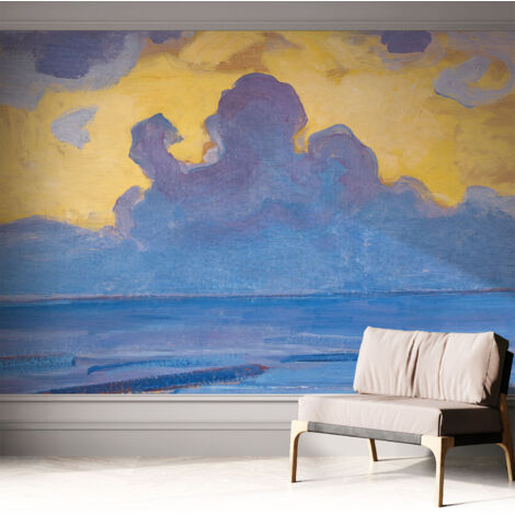 Selbstklebend Tapete modern Wohnzimmer - Wanddekoration - einfach anzubringen Wolkenlandschaft 312x219 cm