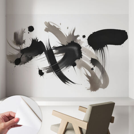 Selbstklebend Tapete - Wandgestaltung - Tapete Wohnzimmer - Flur Eingangsbereich Abstrakter Ausdruck 104x70 cm