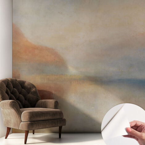 Selbstklebend Tapete - Wandgestaltung - Tapete Wohnzimmer - Flur Eingangsbereich Ätherische Landschaft 250x250 cm