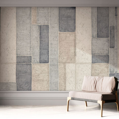 Selbstklebend Tapete - Wandgestaltung - Tapete Wohnzimmer - Flur Eingangsbereich Geometrisches Mosaik 312x219 cm