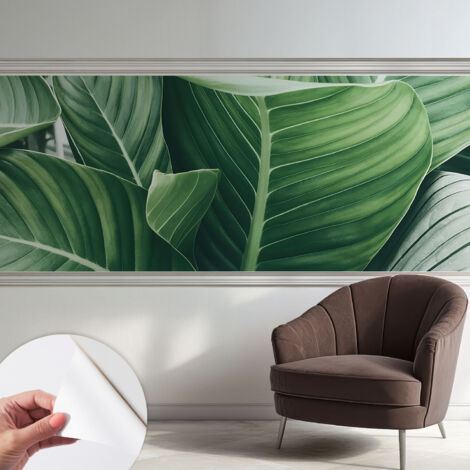 Selbstklebend Tapete - Wandgestaltung - Tapete Wohnzimmer - Flur Eingangsbereich Grüne Ruhe 250x104 cm
