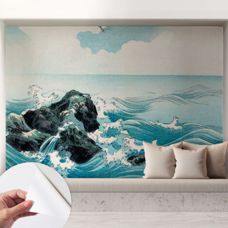 Selbstklebend Tapete - Wandgestaltung - Tapete Wohnzimmer - Flur Eingangsbereich Meeresansicht 208x146 cm