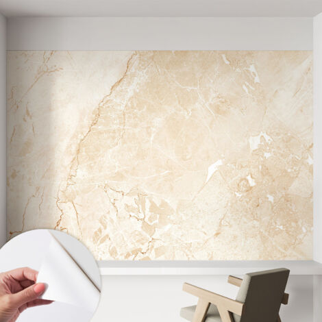 Selbstklebend Tapete - Wandgestaltung - Tapete Wohnzimmer - Flur Eingangsbereich Naturstein 152x104 cm