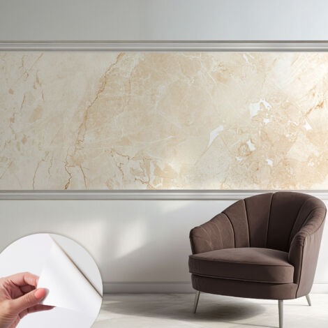 Selbstklebend Tapete - Wandgestaltung - Tapete Wohnzimmer - Flur Eingangsbereich Naturstein 250x104 cm