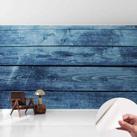 Selbstklebend Tapete - Wandgestaltung - Tapete Wohnzimmer - Flur Eingangsbereich Rustikaler Boden 416x254 cm
