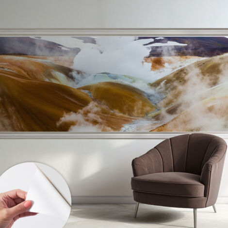 Selbstklebend Tapete - Wandgestaltung - Tapete Wohnzimmer - Flur Eingangsbereich Vulkanische Hügel 250x104 cm