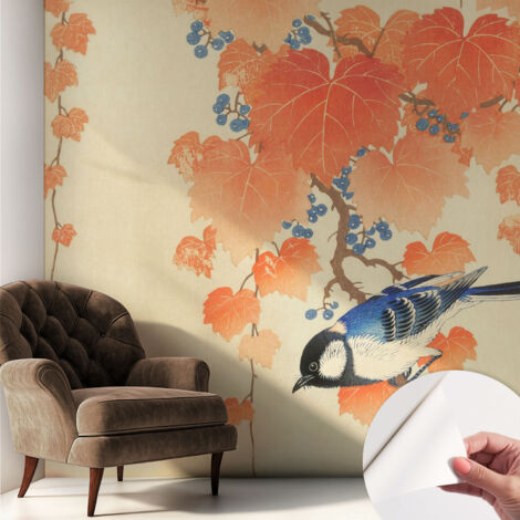Selbstklebend Tapete - Wandgestaltung - Tapete Wohnzimmer - Flur Eingangsbereich Weinharmonie 250x250 cm