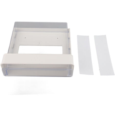 Selbstklebende Aufbewahrungsbox fürs Büro, geräumiger Organizer mit versteckter Schublade für Büromaterial, Handys, Münzen, weiß, 23 cm