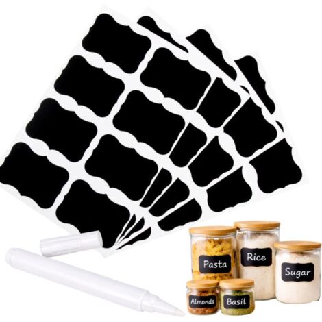 Selbstklebende Etiketten 24 Stück + Stift (250)
