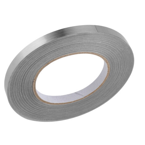 Selbstklebende Fliesenaufkleber für Böden und Ecken, silberfarbene Fliesendekoration (1 cm x 50 m) zum Schutz und zur Oberflächenveredelung.