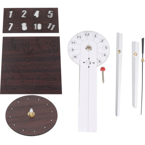 Selbstklebende, rahmenlose Wanduhr mit 3D-Hirschkopf, geräuschloses DIY-Uhrwerk für Wohnzimmer, Schlafzimmer, Büro