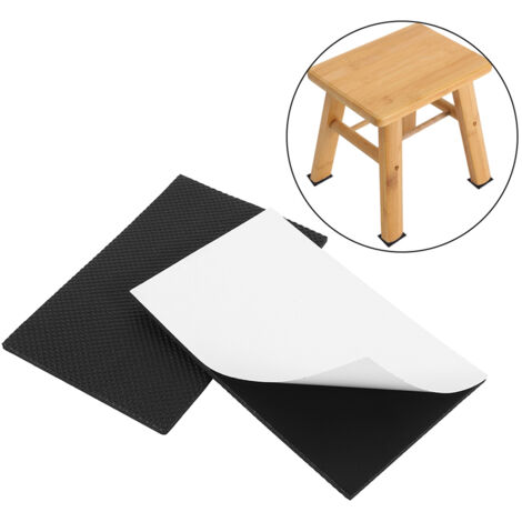 Selbstklebende, rutschfeste Bodenschutzpads – 2er-Pack schwarze EVA-Pads für Möbel, Sofa, Tisch, Stuhl