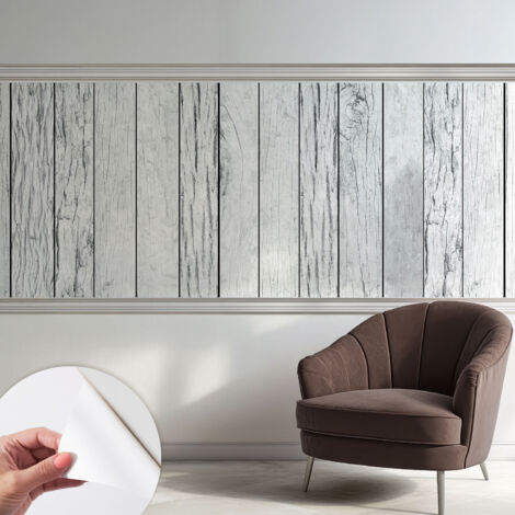Selbstklebende Tapete modern Wohnzimmer - Wanddeko Schlafzimmer - Tapete mit Motiv Vintage-Flair 250x104 cm