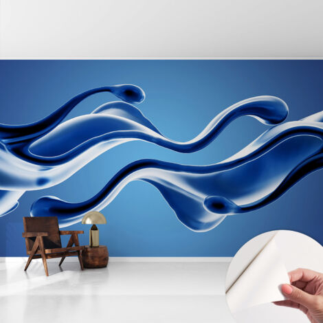 Selbstklebende Tapete - Wanddekoration Wohnzimmer - Tapete Schlafzimmer Abstrakte Leichtigkeit 416x254 cm