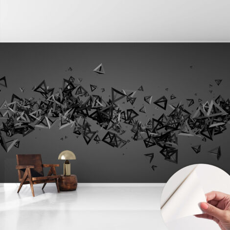 Selbstklebende Tapete - Wanddekoration Wohnzimmer - Tapete Schlafzimmer Geometrische Abstraktionen 416x254 cm