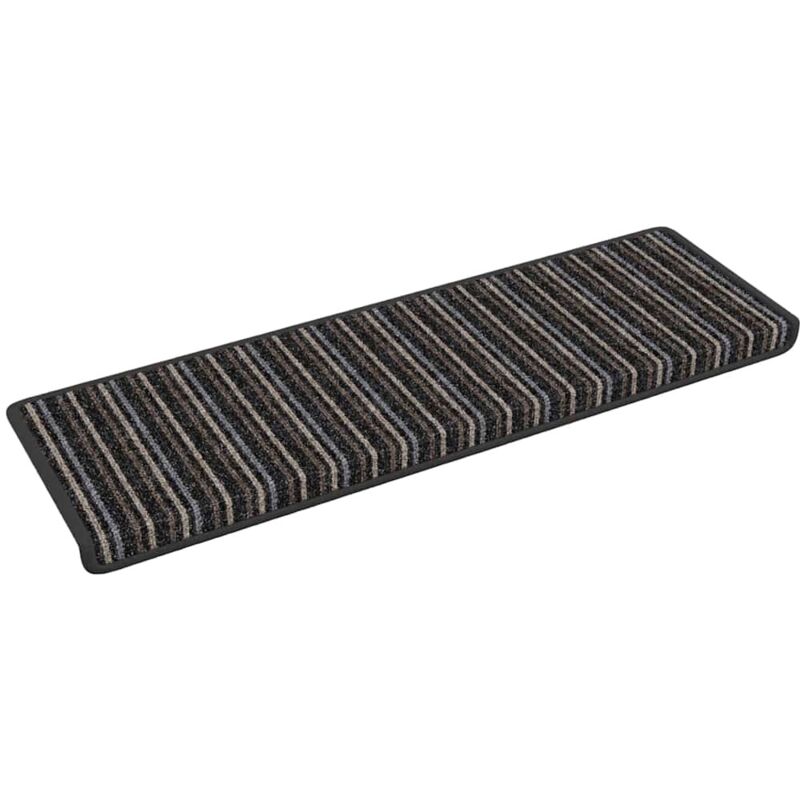 Selbstklebende Treppenschoner 15 Pcs Anthrazit 65 X 21 X 4 Cm Vidaxl