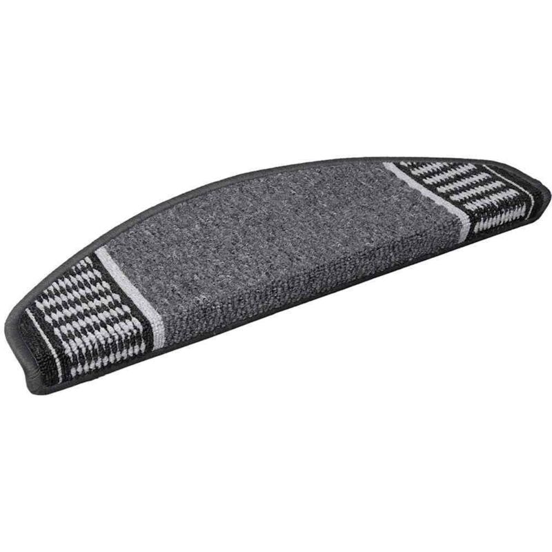Selbstklebende Treppenschoner 15 Pcs Anthrazit 65 X 21 X 4 Cm Vidaxl