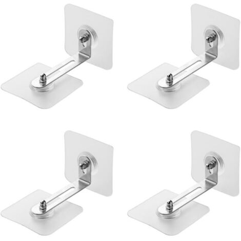 Selbstklebende Wandanker für Möbel (4 Paar), Babysicheres Kippsicherungs-Set für Möbel, zur sicheren Befestigung von Bücherregalen, Gestellen, Kommoden und Schränken an der Wand.