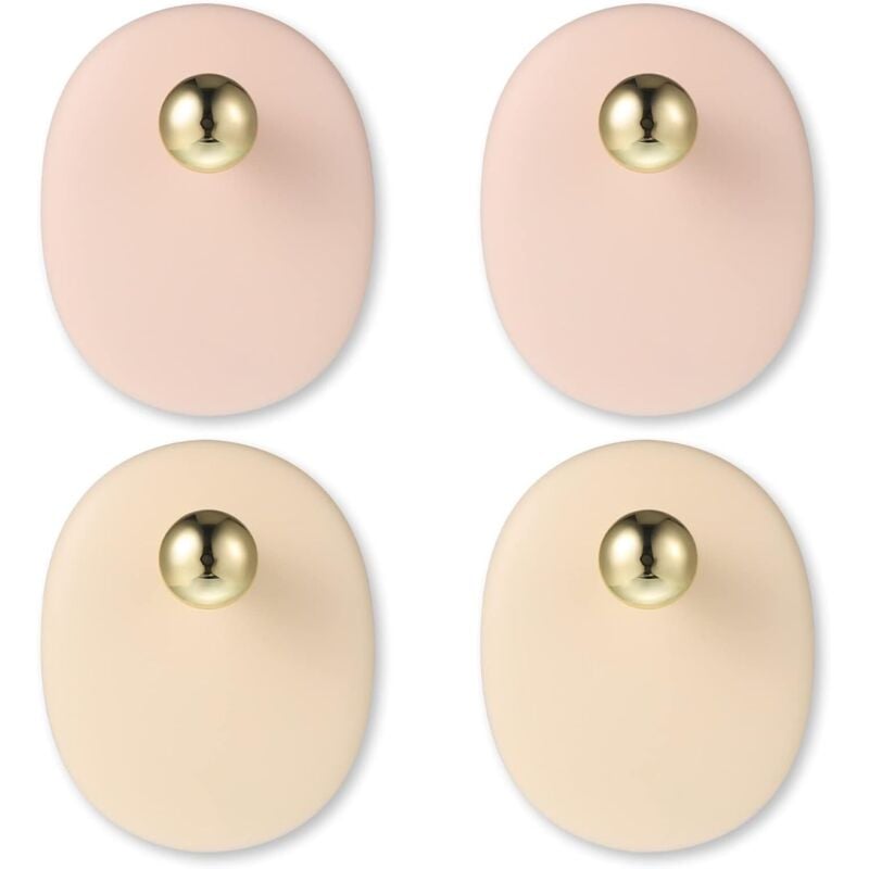 Image of 4pcs crochets collants de décoration murale auto-adhésifs