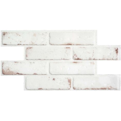 Selbstklebende Wandfliesen x2 XL, 54,61 x 27,94 cm - Smart Tiles Brik Toscana Klebefliesen 3D Fliesenaufkleber für Bad & Küche