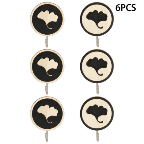 Selbstklebende Wandhaken mit Ginkgoblatt-Design – 3er-Set für Bad und Küche