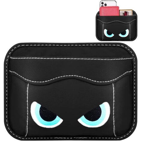 Selbstklebender Auto-Organizer aus PU-Leder, Aufbewahrungsbox für Schlüssel, Münzen und Handy