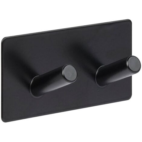 Selbstklebender kleiderhaken stiky 2 köpfe 9x3,5cm - 5five