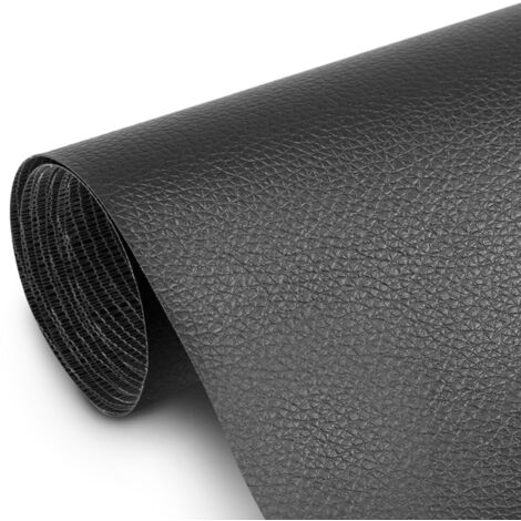 Selbstklebender Reparaturflicken aus Kunstleder, 50 x 138 cm, Schwarz