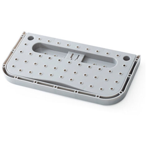 Selbstklebender Schuh-Organizer mit Tür – Faltbarer, platzsparender Badezimmer-Organizer – Grau